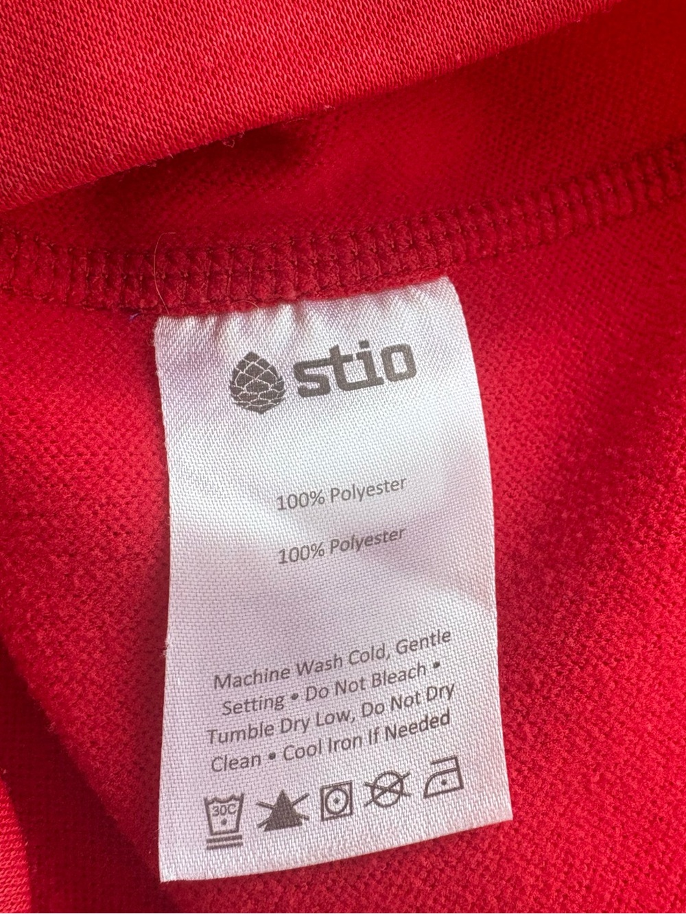 Stio Gannett Peak Half-Zip Fleece Pullover Crimson Red Hiking Camping Outdoor M - Picture 8 of 11